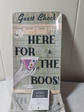 The Farmhouse Rachel Ashwell Here For The Boos! 4 Melamine Appetizer Plates